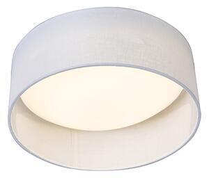 Lampă de plafon alb 28 cm incl. led - drum combi