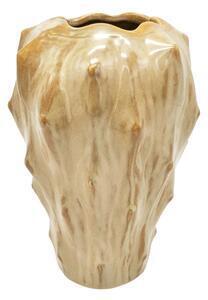 Vază din ceramică pt living flora, înălțime 23,5 cm, maro nisipiu