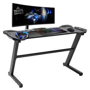 Birou pc/birou gaming, negru, jadis