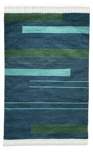 Covor reversibil pentru exterior din plastic reciclat green decore marlin, 90 x 150 cm, albastru-închis