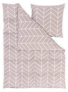 Lenjerie de pat din bumbac by46 mirja, 155 x 220 cm, roz