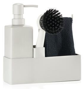 Set de spălat vase pentru bucătărie zone trio, gri deschis