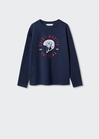 Tricou din bumbac cu mânecă lungă
