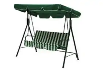 Balansoar de gradina lahore, verde, otel, 2 locuri, 178 x 106 x 152 cm, sarcina maxima 200 kg