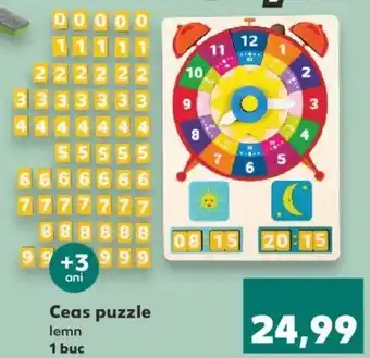 Kaufland Ceas puzzle 1 buc Ofertă