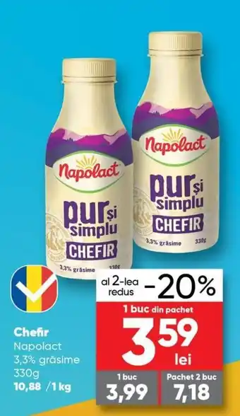PROFI napolact chefir 3,3% grăsime 330g Ofertă