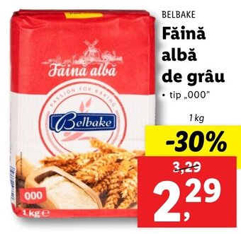 Lidl Belbake făină albă de grâu 1kg Ofertă