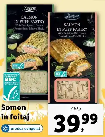 Deluxe somon în foitaj 700g