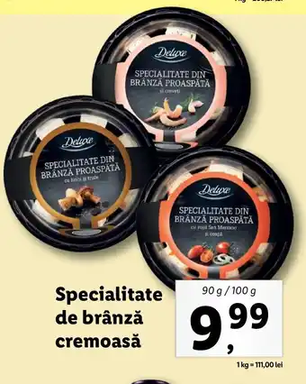 Deluxe specialitate de brânză cremoasă 90 / 100g