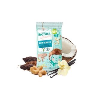 Snack raw vegan bio cu cocos si cacao, 3 ani +, 20 g, sienna...