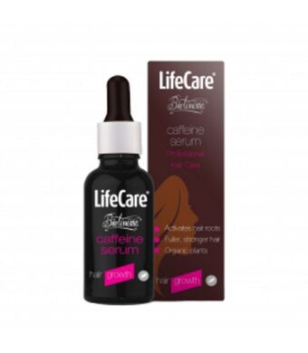 Ser pentru stimularea cresterii parului, cu cofeina si plante bio, life care®