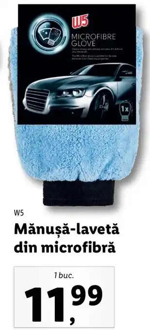 W5 mănușă-lavetă din microfibră 1 buc