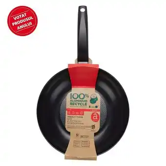 Auchan Tigaie wok actuel din aluminiu reciclat, 28cm Ofertă