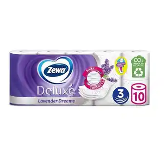 Auchan Hartie igienica zewa deluxe lavender dreams 10 role, 3 straturi Ofertă