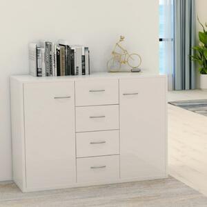 Servanta, alb extralucios, 88x30x65 cm, pal - v800690v
