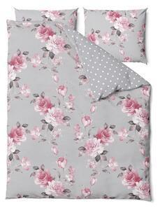 Lenjerie de pat din bumbac pentru pat dublu bonami selection belle, 160 x 220 cm, gri