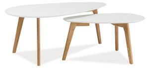 Favi Masute living albe nolan b, lemn si mdf,116x66x45 cm Ofertă