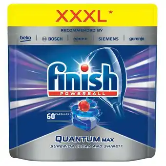 Detergent pentru masina de spalat vase finish quantum max, 60 tablete