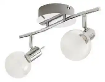 Brico Depôt Spot cu led integrat, argintiu, 2 x 5.2 w, 220 v, sticla si metal • colours panacea Ofertă