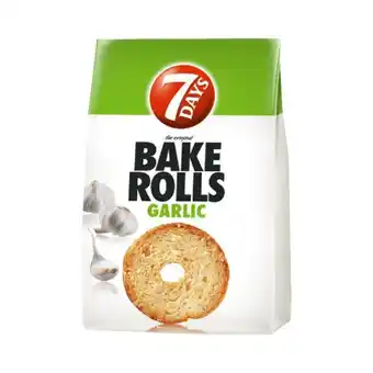 Auchan Rondele cu usturoi bake rolls 7 days, 80 g Ofertă