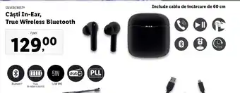Lidl Silvercrest căști in-ear true wireless bluetooth 1 per Ofertă