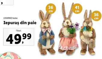 Lidl Livarno home iepuraș din paie 1 buc Ofertă
