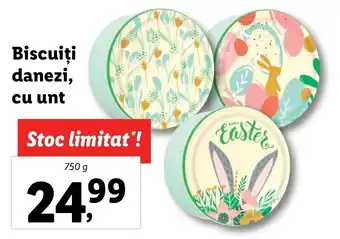 Lidl Biscuiți danezi cu unt 750g Ofertă