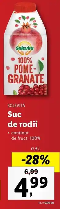 Lidl Solevita suc de rodii 0.5l Ofertă