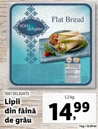 Lidl 1001 delights lipii din făină de grâu 1.2kg Ofertă