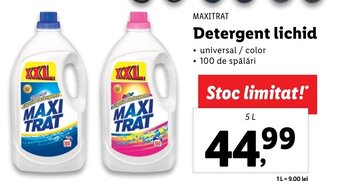 Lidl Maxitrat detergent lichid 5l Ofertă
