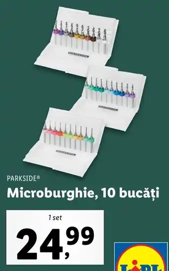 Lidl Parkside microburghie 10 bucăți 1 set Ofertă