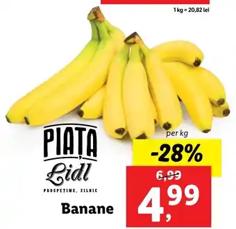 Lidl Lidl piața banane per kg Ofertă