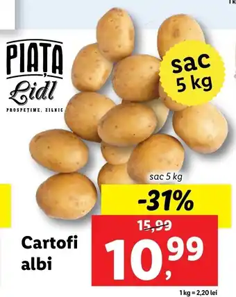 Lidl piața cartofi albi sac 5 kg
