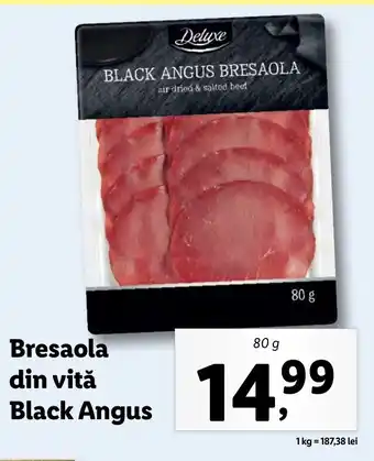 Deluxe bresaola din vită black angus 80g