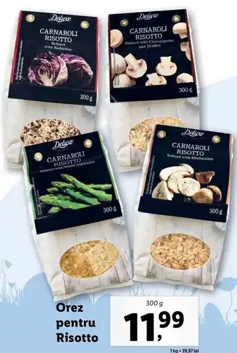 Lidl Deluxe orez pentru risotto 300g Ofertă