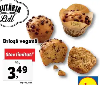 Lidl Lidl brutăria brioșă vegană 70g Ofertă