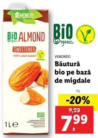 Lidl Vemondo băutură bio pe bază de migdale 1l Ofertă