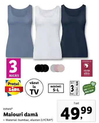 Lidl Esmara maiouri damă 1 set Ofertă