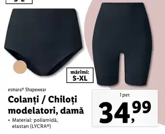 Esmara shapewear colanți / chiloți modelatori damă 1 per