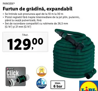 Lidl Parkside furtun de grădină expandabil 1 buc Ofertă