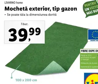 Lidl Livarno home mochetă exterior tip gazon 1 buc Ofertă