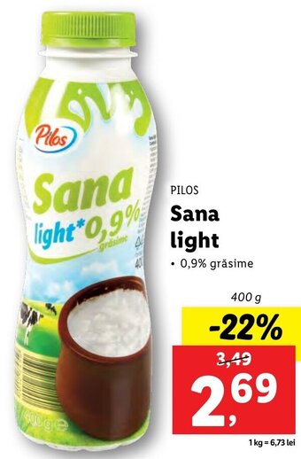 Lidl Pilos sana light 400g Ofertă