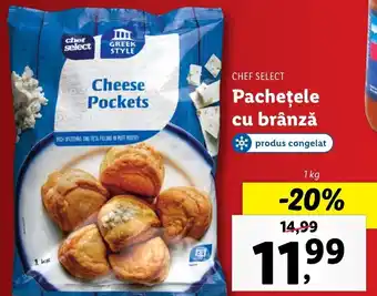 Lidl Chef select pachețele cu brânză 1kg Ofertă