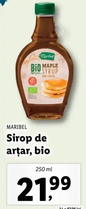 Lidl Maribel sirop de arțar bio 250ml Ofertă