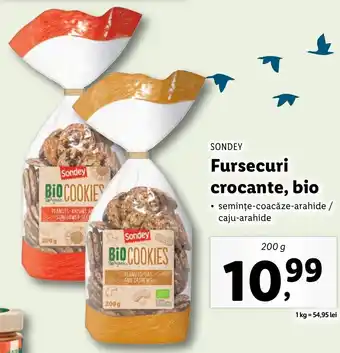 Lidl Sondey fursecuri crocante bio 200g Ofertă
