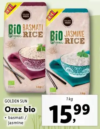 Lidl Golden sun orez bio 1kg Ofertă