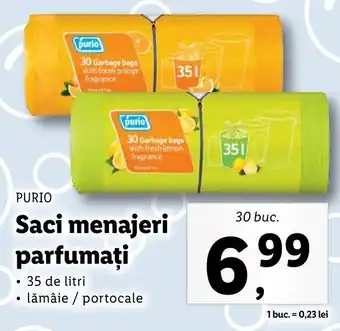 Lidl Purio saci menajeri parfumați 30 buc Ofertă