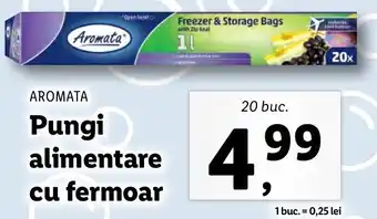 Lidl Aromata pungi alimentare cu fermoar 20 buc Ofertă