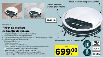 Lidl Silvercrest robot de aspirare cu funcție de spălare 1 buc Ofertă
