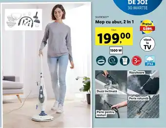 Lidl Silvercrest mop cu abur 2 în 1 1500w 1 buc Ofertă
